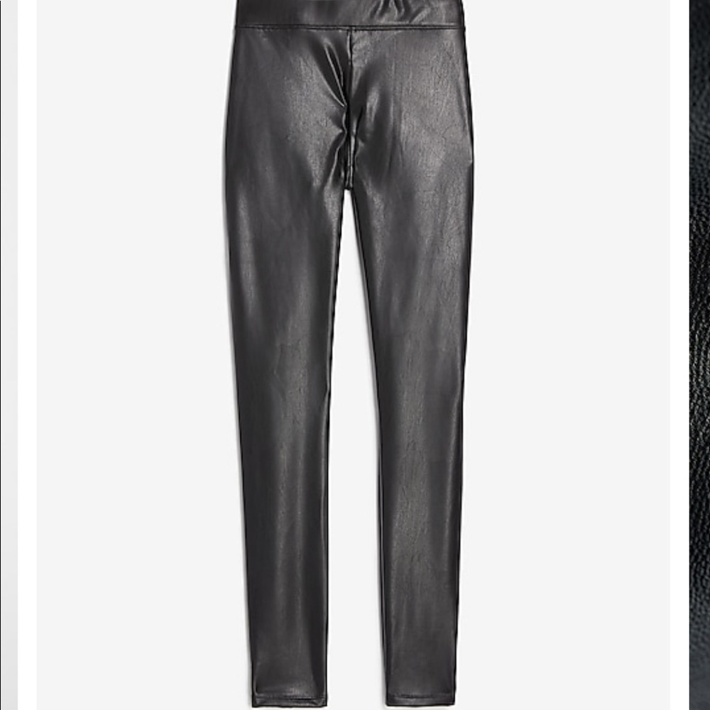 Express faux leather vegan leggings